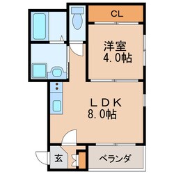 ラファン新栄の物件間取画像